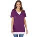 Plus Size Women's Layered-Look Tunic by Woman Within in Plum Purple (Size 4X)
