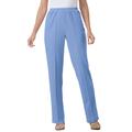 Plus Size Women's Elastic-Waist Soft Knit Pant by Woman Within in French Blue (Size 36 T)