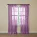 BH Studio Sheer Voile Rod-Pocket Panel Pair by BH Studio in Lavender (Size 120"W 63" L) Window Curtains