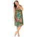 Plus Size Women's Promenade A-Line Dress by Catherines in Tropical Green (Size 6X)