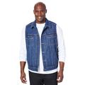 Men's Big & Tall Liberty Blues™ Denim Vest by Liberty Blues in Stonewash (Size 5XL)