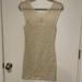 Free People Dresses | Gold Small Free People Bodycon Dress | Color: Cream/Gold | Size: S