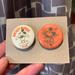 Disney Accessories | Mickey & Minnie Vintage Disney Button Pins Set | Color: Orange/Yellow | Size: Os