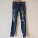 American Eagle Outfitters Jeans | American Eagle Distressed Crop Skinny Jeggings Jeans 0 | Color: Blue | Size: 0