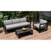 AllModern Smith 3-Piece Sofa Seating Group w/ Sunbrella Cushions Metal in Gray | 33 H x 84.25 W x 32 D in | Outdoor Furniture | Wayfair