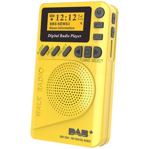 Asupermall - Pocket DAB Digital Radio Mini DAB + Digitalradio mit MP3-Player FM Radio LCD-Display