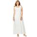 Plus Size Women's Stretch Cotton Tank Maxi Dress by Jessica London in White (Size 30/32)