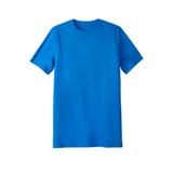 Men's Big & Tall No Sweat Longer-Length Short Sleeve Crewneck Tee by KingSize in Electric Blue (Size XL)