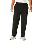 Men's Big & Tall Zip-Off Convertible Twill Cargo Pant by KingSize in Black (Size 48 40)