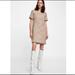 Zara Dresses | Metallic Thread And Pearl Zara Dress, Holiday Dress | Color: Cream/Tan | Size: L
