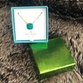 Kate Spade Jewelry | Kate Spade Emerald Pendant Necklace On Gold Chain | Color: Gold/Green | Size: Os