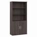 Bush Business Furniture Studio A Tall 5 Shelf Bookcase with Doors in Storm Gray - Bush Business Furniture STA010SG