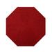 Red 96 x 96 x 0.5 in Area Rug - Eider & Ivory™ Octagon Menendez Area Rug Polyester | 96 H x 96 W x 0.5 D in | Wayfair