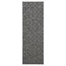 White 360 x 36 x 0.5 in Area Rug - 17 Stories Elemental Accent Rug - Gray Distressed Geometrical Print Nylon | 360 H x 36 W x 0.5 D in | Wayfair