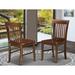 Winston Porter Carless Solid Wood Slat Back Side Chair Wood in Brown | 35 H x 18 W x 19 D in | Wayfair 58249F3B7D4E4AD2982C6EA6677EDF18