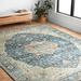 Blue/Brown 30 x 0.13 in Area Rug - Bloomsbury Market Apputhurai Power Loom Blue Rug Polyester | 30 W x 0.13 D in | Wayfair