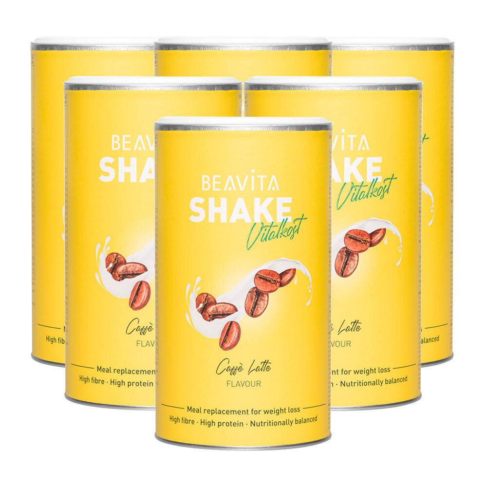 BEAVITA Vitalcost Shake Caffè Latte 6x572 g Polvere