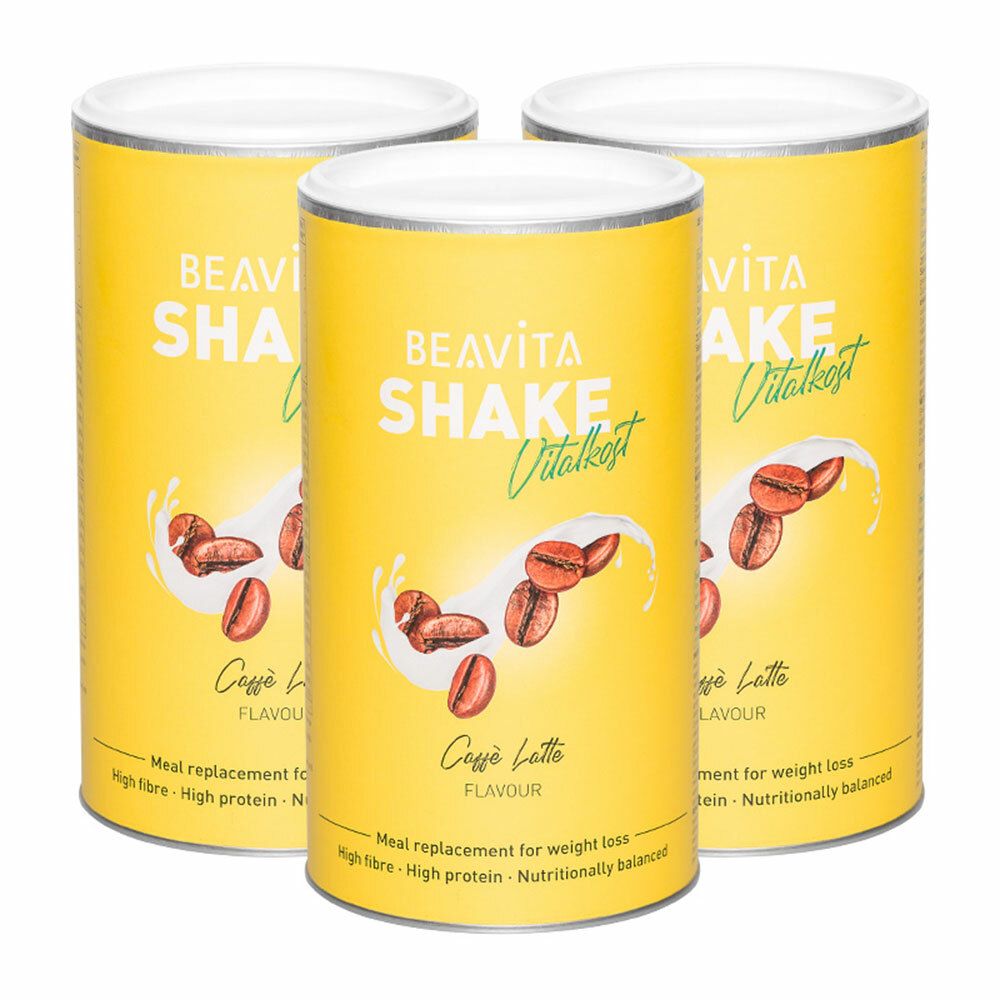 BEAVITA Vitalcost Shake Caffè Latte 3x572 g Polvere