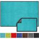 Tapis de Porte Paillasson d'entrée Monochrom Turquoise 120 x 180 cm - Turquoise