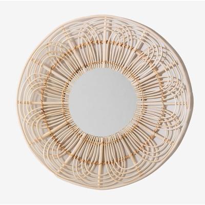 Sklum - Runder Wandspiegel aus Rattan (Ø60 cm) Corent Natürlich Image