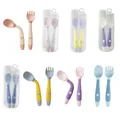 Ensemble de fourchettes souples et pliables en Silicone cuillère pour enfants vaisselle de table