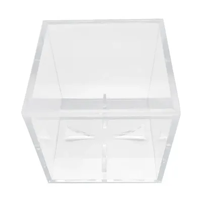 Vitrine de baseball en acrylique cube protégé contre les UV support de baseball boîte