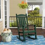 Polytrends Laguna Traditional Poly Eco-Friendly Weather-Resistant Rocking Chair