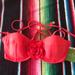 Kate Spade Swim | Kate Spade 3d Rose Underwire Bikini Top Xs Paprika New | Color: Red | Size: Xs