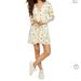 Free People Tops | Free People Polka Dot Floral Tunic | Color: Cream/White | Size: Xl