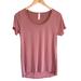 Lularoe Tops | Lularoe Short Sleeve Tee T-Shirt Size Xs Pink | Color: Pink | Size: Xs