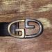 Gucci Accessories | Gucci Black Leather Belt. Size 44 | Color: Black | Size: 44