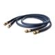 OEHLBACH Series 1 - High End Stereo Audio-Cinch Kabel Set - Made in Germany, Mehrfachschirmung, symetrischer Kabelaufbau, HPOCC Kupfer - 2 x 1m - blau