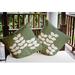 East Urban Home Simple Stems Indoor/Outdoor Throw Pillow Polyester/Polyfill blend in Green | 20 H x 20 W x 7 D in | Wayfair