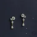 Boucles d'oreilles en argent regardé 925 plaqué or 14 carats pour femmes boucles d'oreilles pompon