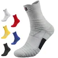 Chaussettes professionnelles de sport de cyclisme de Performance en plein air de basket-ball de