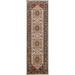 Hand-Knotted Indian Heriz Serapi Oriental Runner Rug Wool Carpet - 2'7" x 9'7"