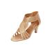 Wide Width Women's The Genevieve Pump by Comfortview in Gold (Size 10 W)