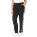 Plus Size Women's French Terry Motivation Pant by Catherines in Black Camo (Size 0XWP)