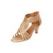 Extra Wide Width Women's The Genevieve Pump by Comfortview in Gold (Size 7 1/2 WW)