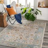 Marintoc 5'3" x 7' Traditional Updated Traditional Farmhouse Natural Gray/Clay/Gray/Dark Gray/Eggplant/Off White/Aqua/Dark Blue/Light Gray/Mustard/Denim/Black/Beige/Navy Area Rug - Hauteloom