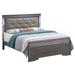 Glory Furniture Verona G6700C-KB3 Queen Bed, Silver Champagne Wood & /Upholstered/Faux leather in Black | 53 H x 65 W x 85 D in | Wayfair