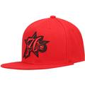 "Men's Mitchell & Ness Red Philadelphia 76ers Hardwood Classics Tonal Snapback Hat"