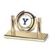 Gold Yale Bulldogs Arcade Desk Clock