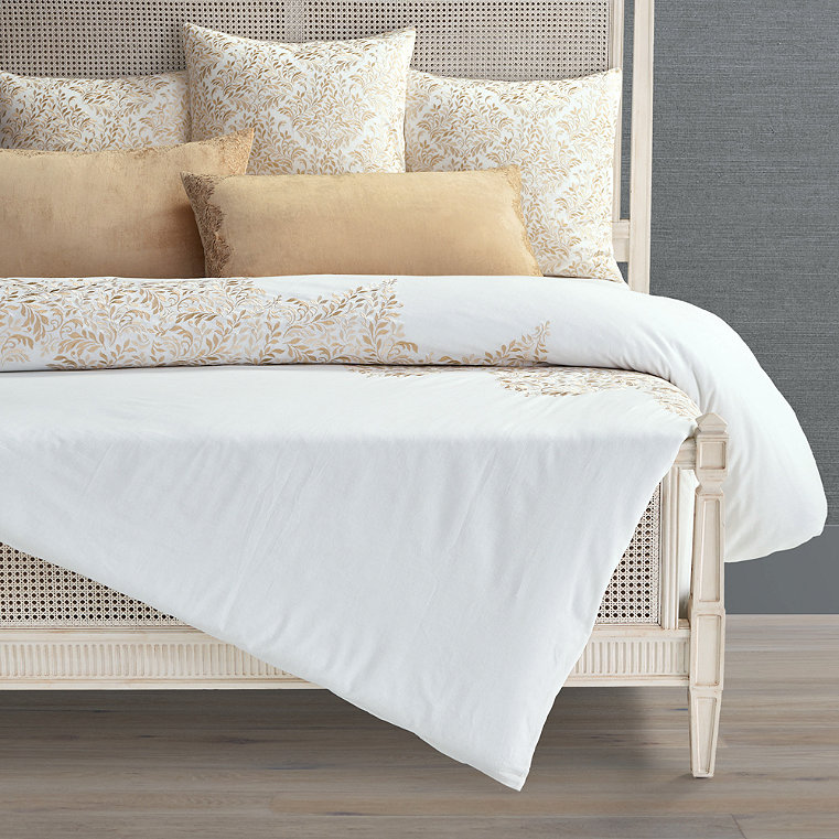 Aksana Embroidered Bedding - Light Juniper, Light Juniper Sham, Light Juniper King Sham - Frontgate
