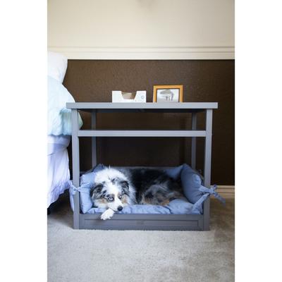 Sundown Nightstand Table Pet Bed by New Age Pet in Gray