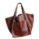 Molodo Womens Tote Bag, Pu Leather Bucket Handbag Purse And Handbags Medium Satchel Hobo Purse Designer Work Shoulder Bags, Large-brown, L