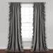 Reyna Window Curtain Panels Gray 54X108 Set - Lush Decor 21T010779