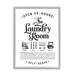 Stupell Industries Vintage Laundry Room Definition Wash Dry Fold by Lettered & Lined - Advertisements Print Canvas in Gray | Wayfair