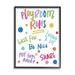 Stupell Industries List of Playroom Rules Playful Polka Dot Pattern by Elizabeth Medley - Textual Art Canvas in Blue/Red/Yellow | Wayfair