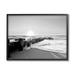 Stupell Industries Beach Tide Sea Foam Landscape Black White Photography Black Framed Giclee Texturized Art By Natalie Carpentieri Canvas | Wayfair